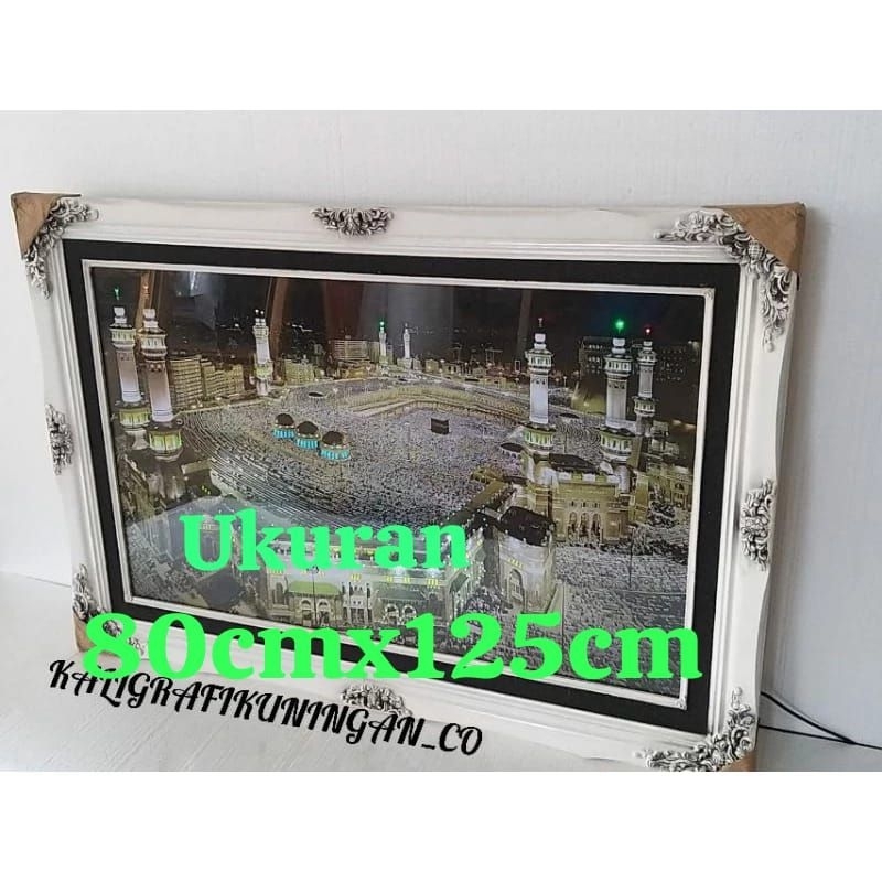 Hiasan dinding kaligrafi mekkah lampu&mp3 murrotal 30juzz