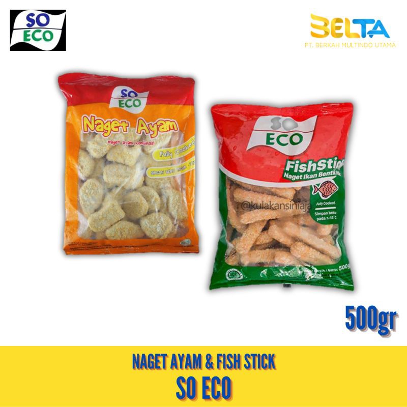 

So Eco Naget Ayam Dan Nugget Fish Stick 500g By So Good Makanan Beku Distributor Frozen Food