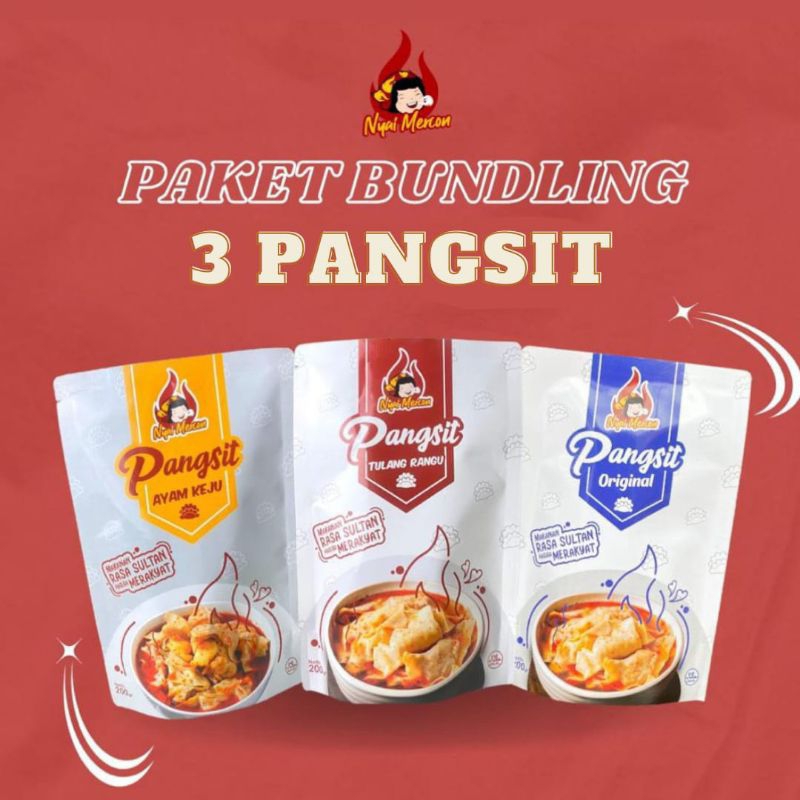 

Paket Tiga Pangsit Nyai Mercon