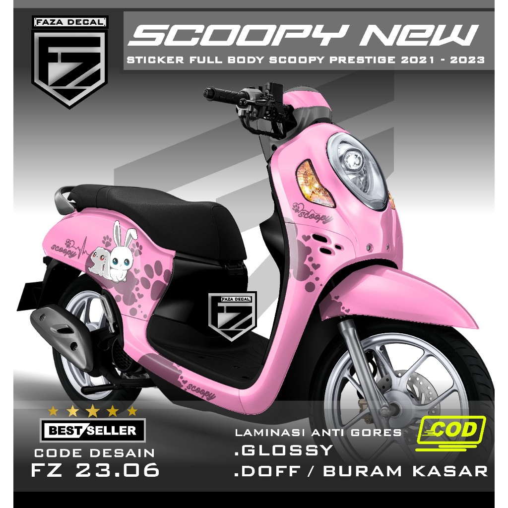 decal scoopy full body - Sticker scoopy 2021 2022 2023 full body decal scoopy 2023 full body stiker 