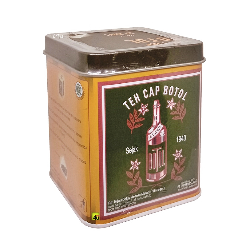 

Teh Cap Botol VINTAGE - Teh Hijau Melati Celup - KALENG