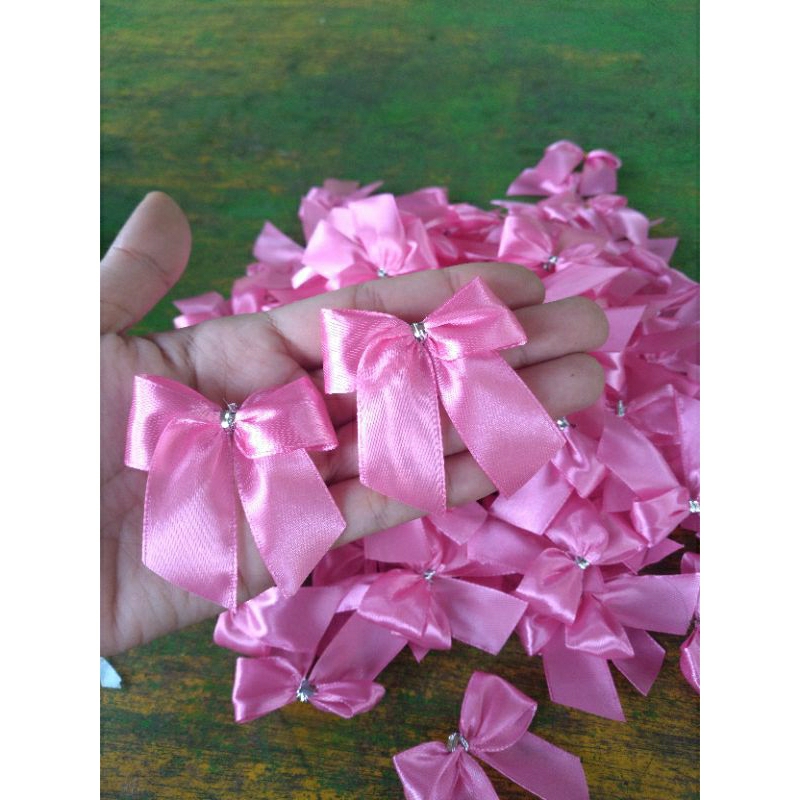 

(PREMIUM) Pita Souvenir siap pakai 2cm isi 100pcs potongan miring