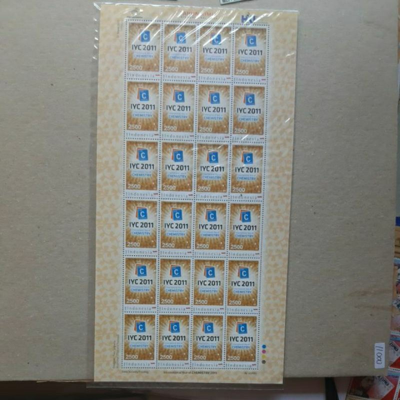 

Perangko Indonesia Tahun Kimia 2011 sheet 24 prangko