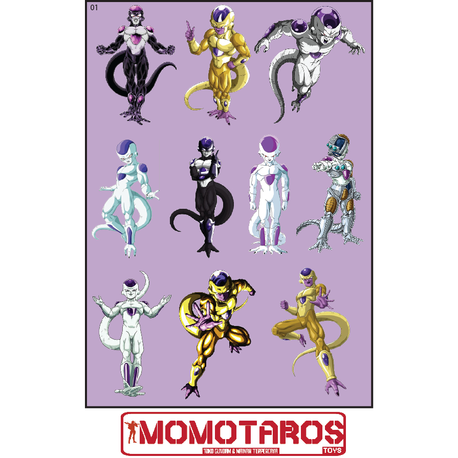 

Sticker murah antiair transparan Freeza solo dragon ball 1 pc