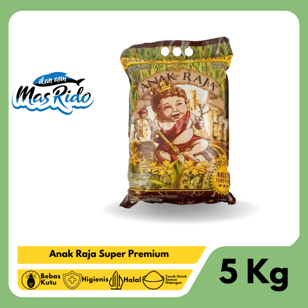 

Beras Anak Raja Super Kepala 5 Kg Beras Putih Super Harga Termurah