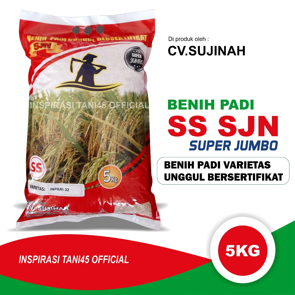 Benih padi SJN Super Jumbo Inpari 32 5kg/Benih Padi Inpari 32 SJN Super Jumbo 5kg/Benih Padi SJN Inp