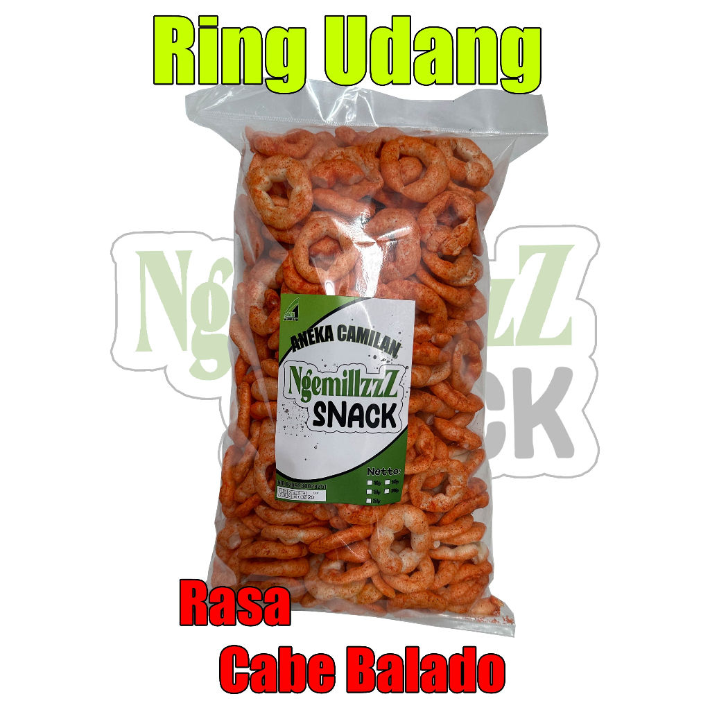 

300gr RING UDANG / SLONDOK RING UDANG / KERUPUK RING UDANG BALADO