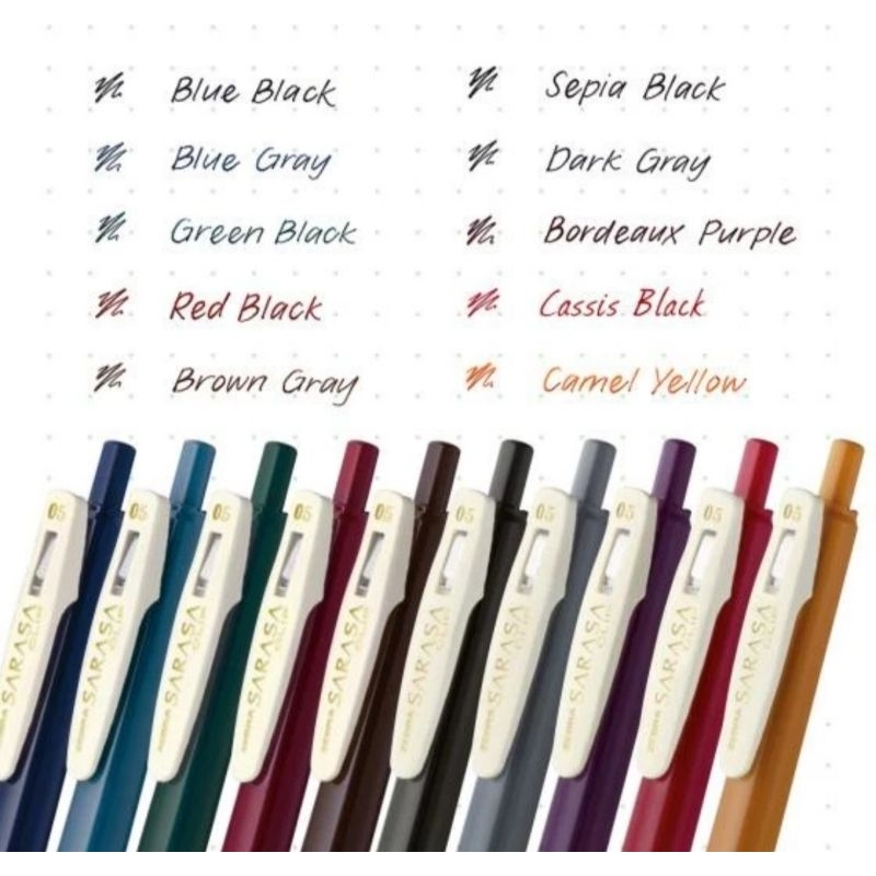

Pulpen Zebra Sarasa Clip 0.5 Vintage