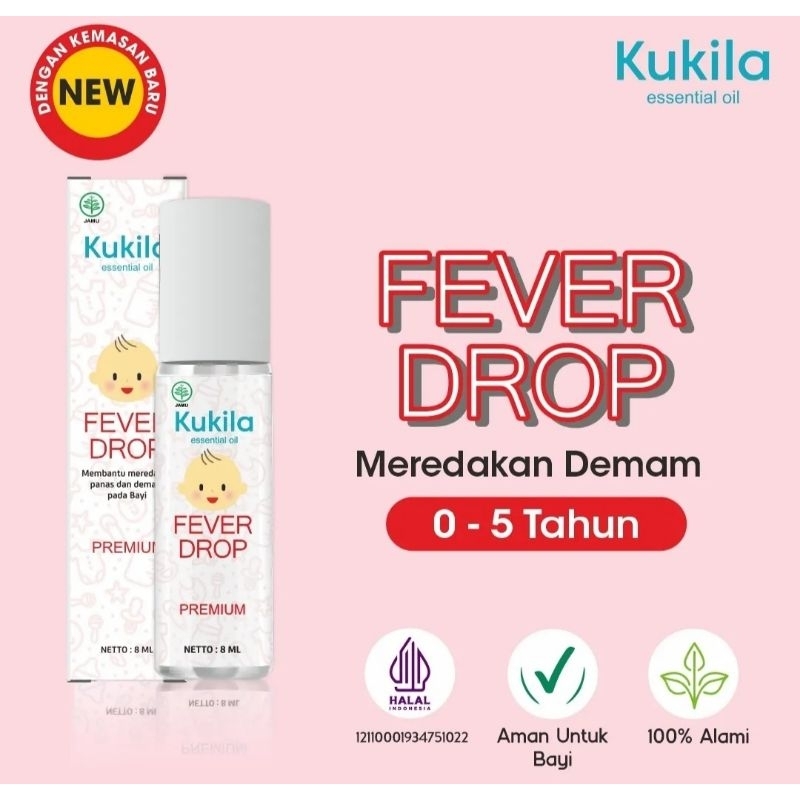 Paket Kukila Fever Drop 8 ml isi 8 pcs