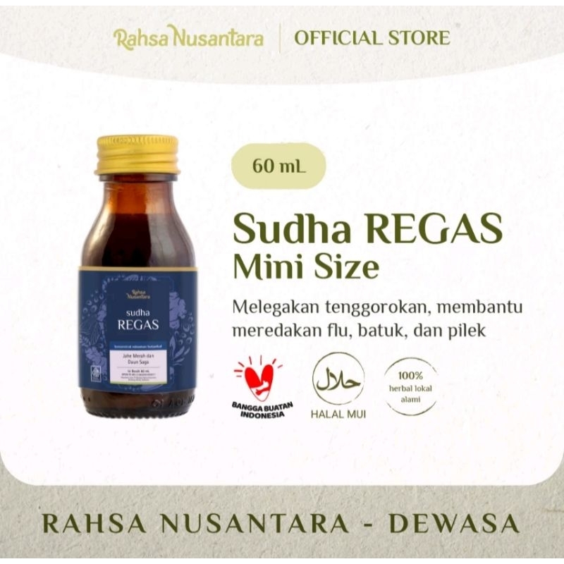 

Sudha Regas 60 ml by Rahsa Nusantara Herbal Melegakan Tenggorokan