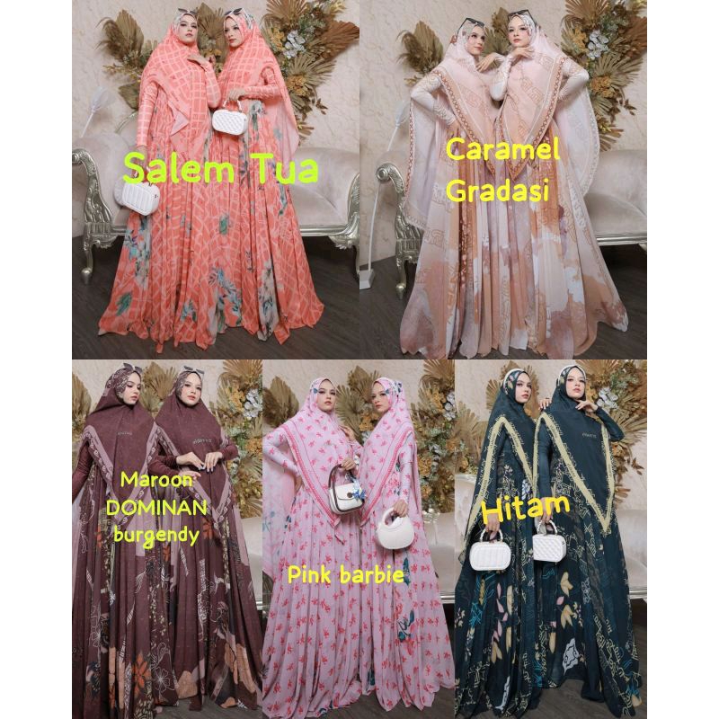 (BISA COD) Gamis Series by Eldeena Syari Original