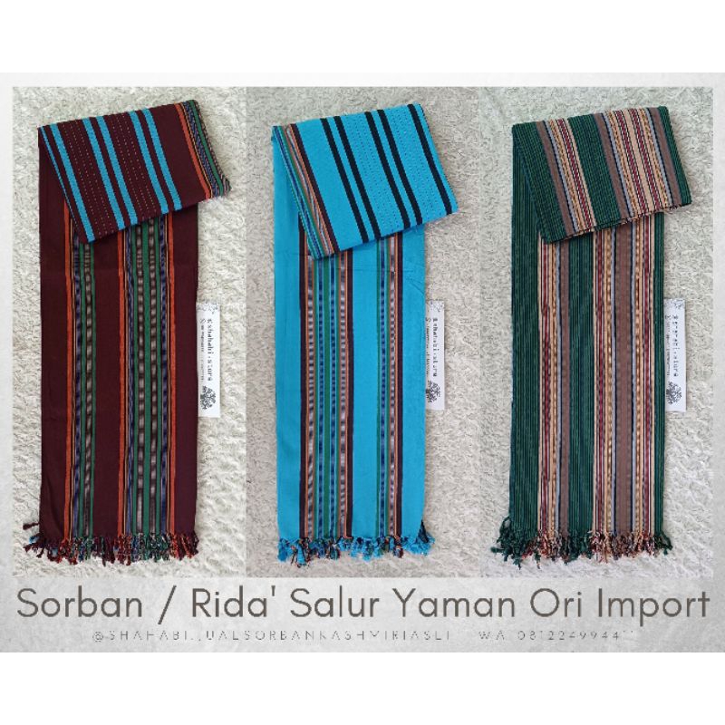 Jual Rida Yaman Asli Motif Spesial,  Jual Sorban Yaman Asli,  Harga Sorban Habib