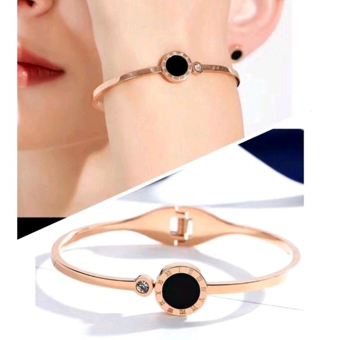 titanium gelang bulat romawi