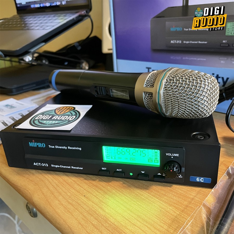 Mirophone Wireless MIPRO ACT-313 ACT-32H - Mic Vocal True Diversity Antenna Receiver