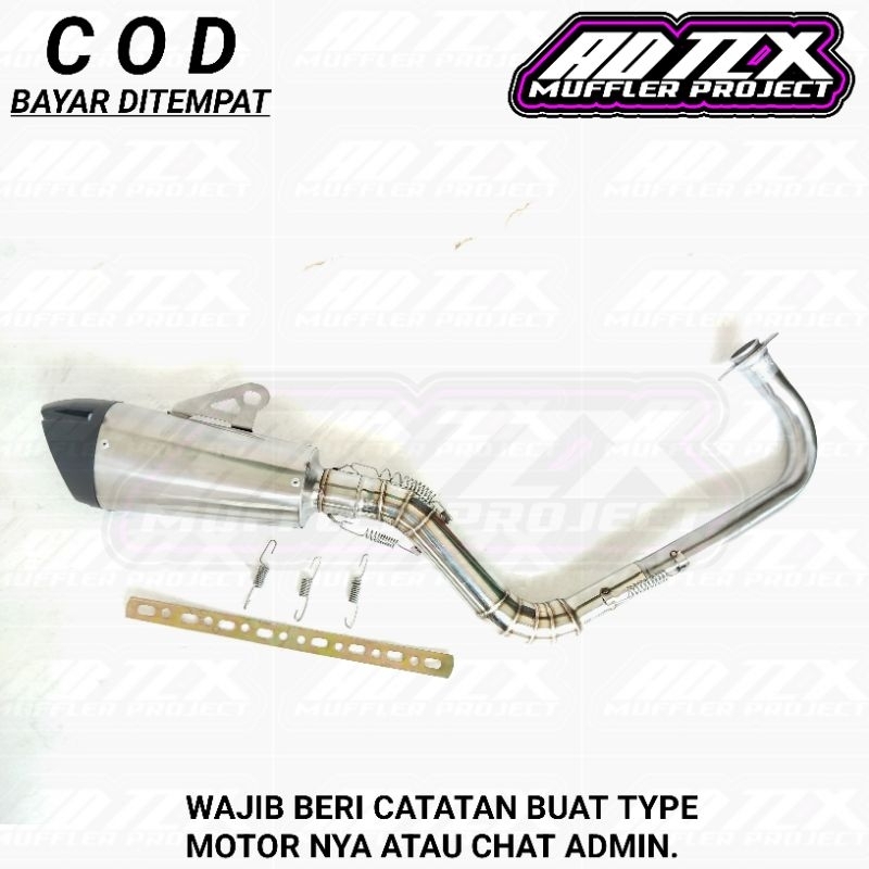 KNALPOT TUTUP STAINLESS BUAT MATIC SERIES INLET 50