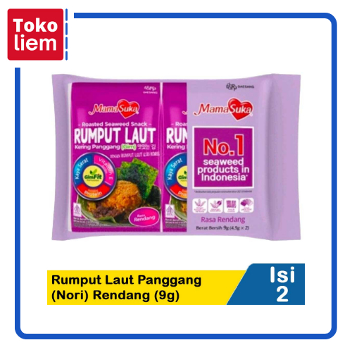 

Mamasuka Rumput Laut Panggang (Nori) Rendang 2X4.5G