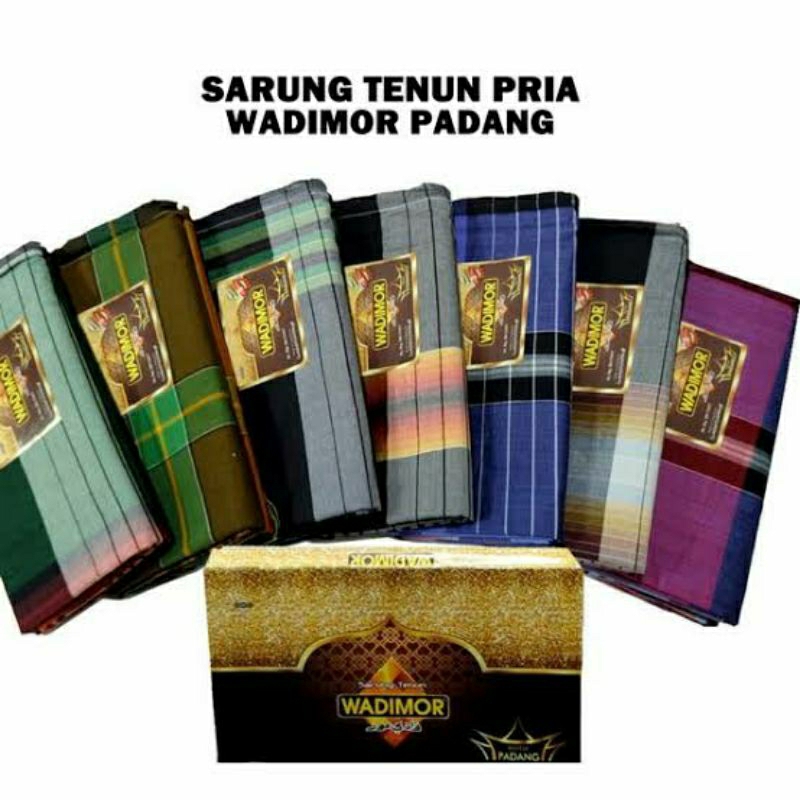 Sarung tenun / Sarung wadimor kombinasi / Sarung wadimor padang