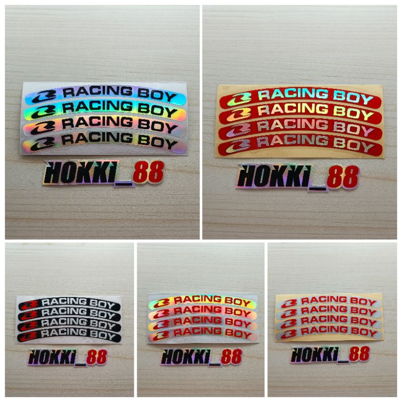 Stiker velg RCB racing boy