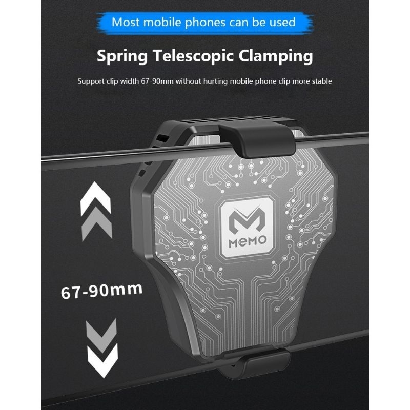 Cooling Fan Memo DL 01 Kipas Pendingin HP Cooler Fan Gaming Handphone