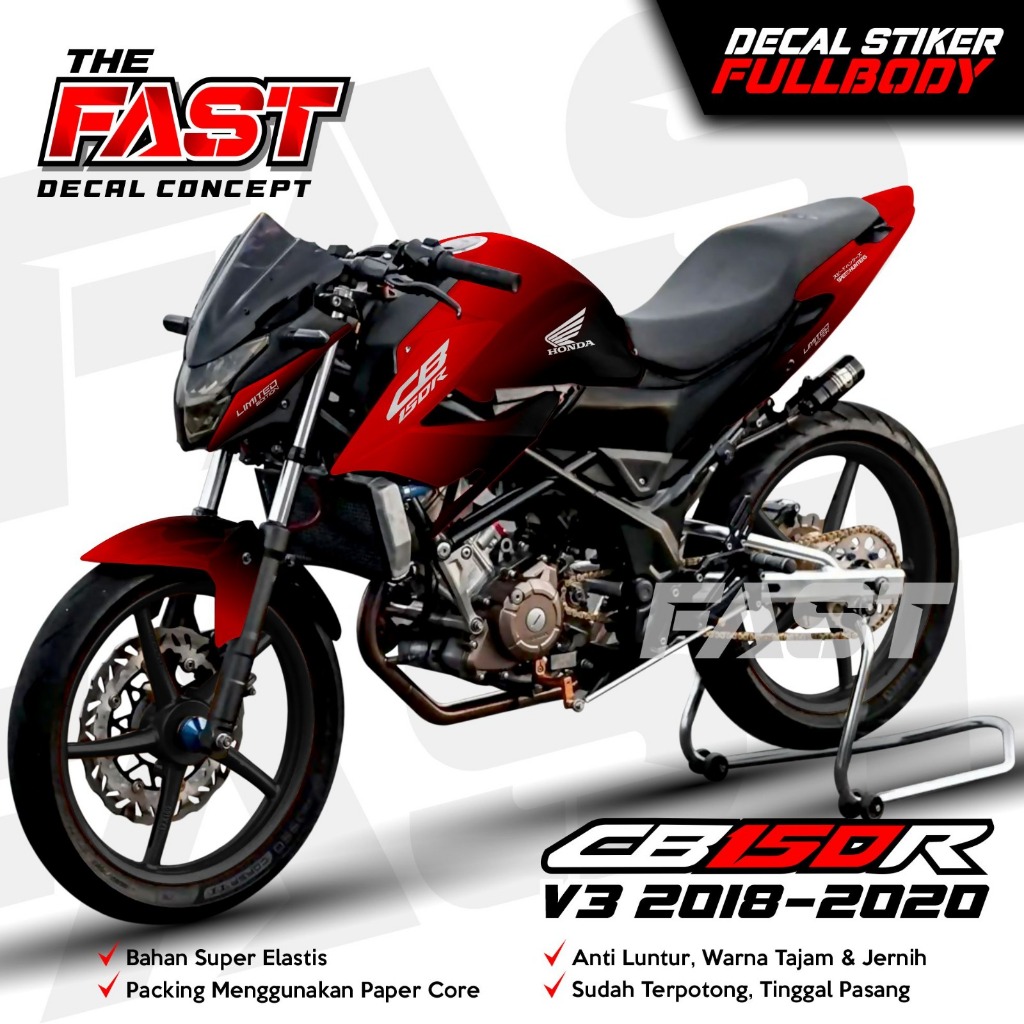 (ANTILUNTUR) Decal Stiker Full Body CB150R New 2018 - 2020 Stiker Decal Motor CB 150r New Fullbody