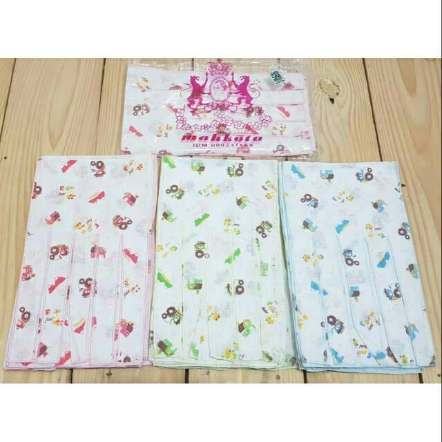 6pcs Gurita bayi ikat merk mahkota-gurita bayi halus dan lembut