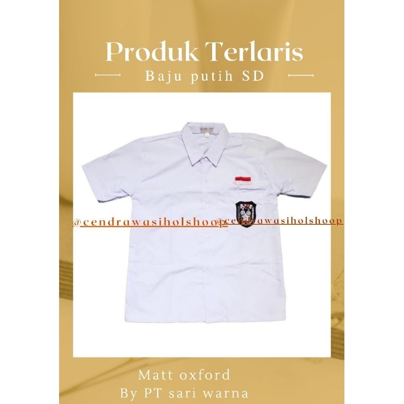 

Seragam sekolah SD Lengan pendek//Atasan Hem merah putih