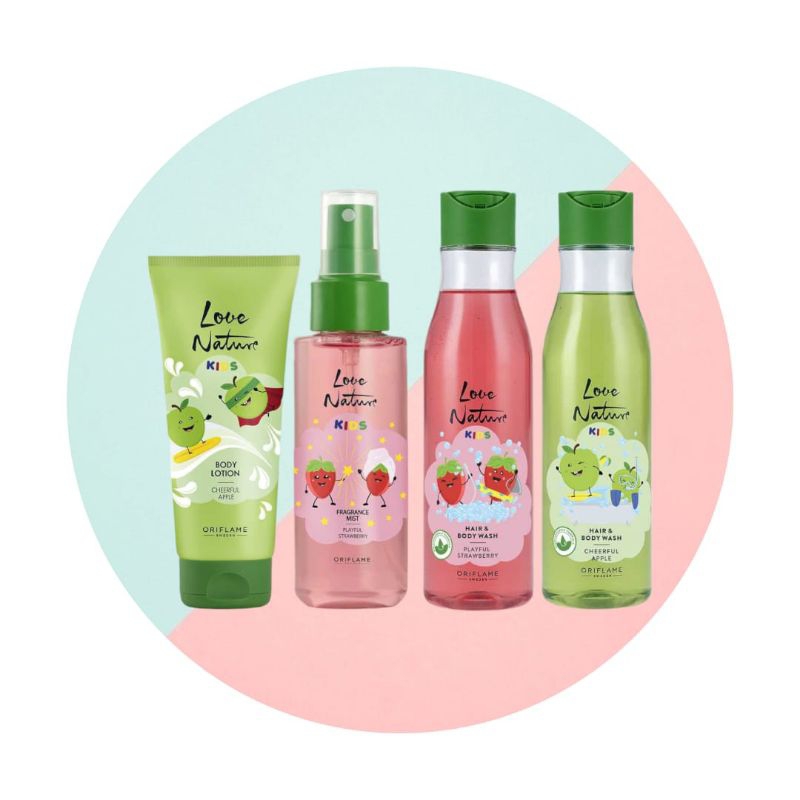 Love Nature Shower Gel Kids / Love Nature Fragrance Mist / Love Nature Body Lotion