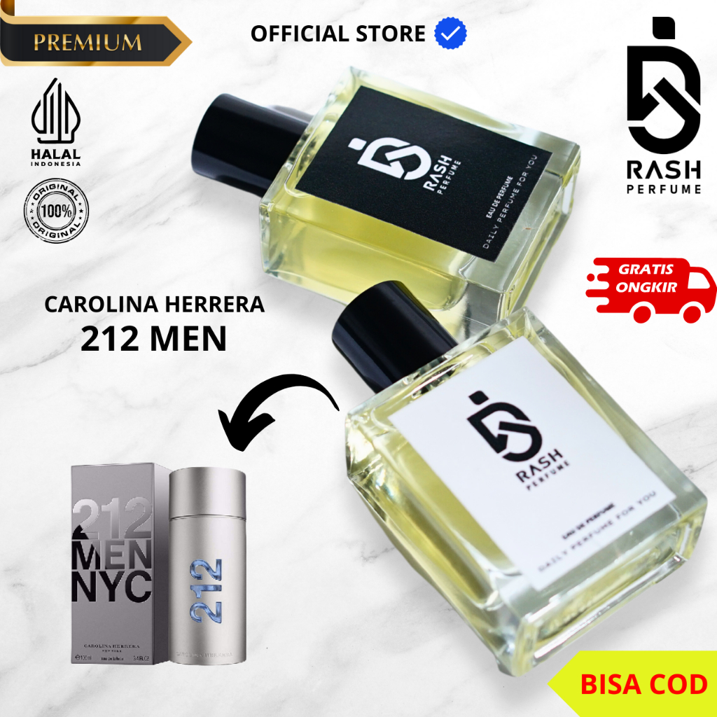 Parfum Pria 212 Men - Parfum Pria Wangi Tahan Lama - Rash Parfum