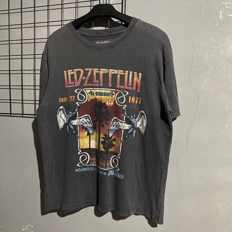 Kaos T Shirt Led Zeppelin in Concert 1977 Second