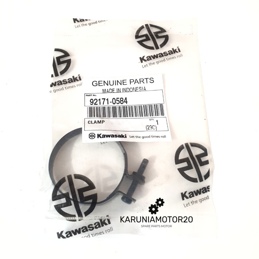 Clamp Klem Intake Intek Karbu Ninja R/RR/SS Original Kawasaki 92171-0584