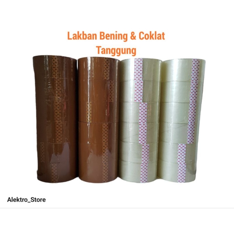 

LAKBAN || ISOLASI BENING DAN COKLAT TANGGUNG DAN TIPIS 45 mm