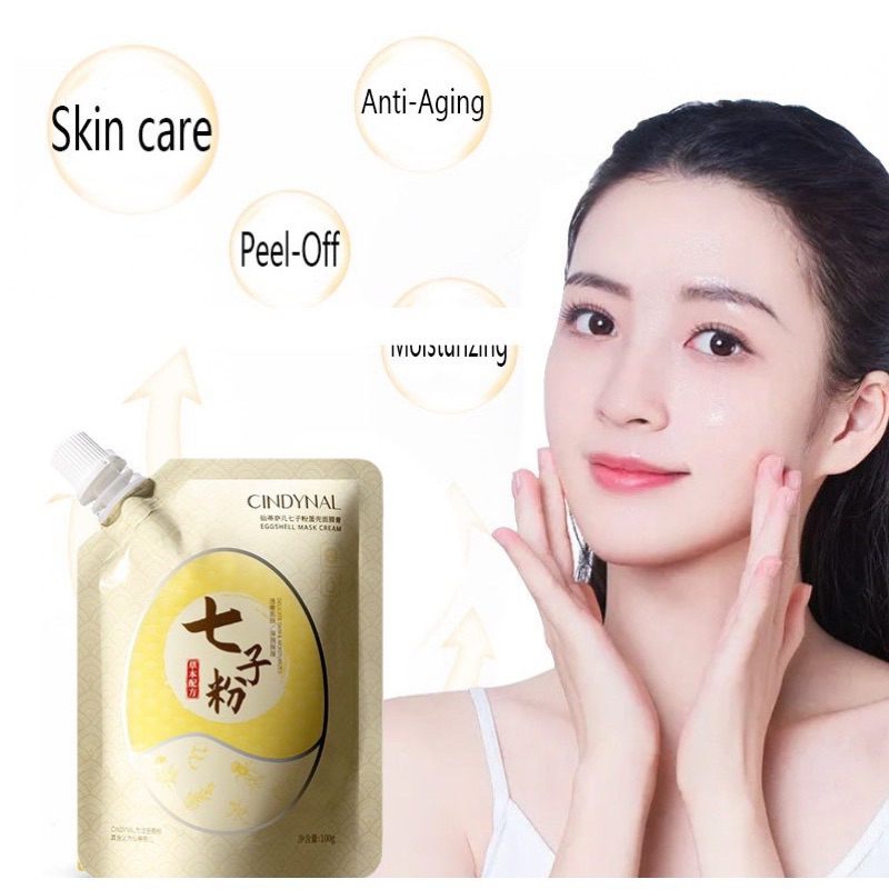CINDYNAL Masker Cangkang Moisturizing Yeast Eggshell Mask Cream