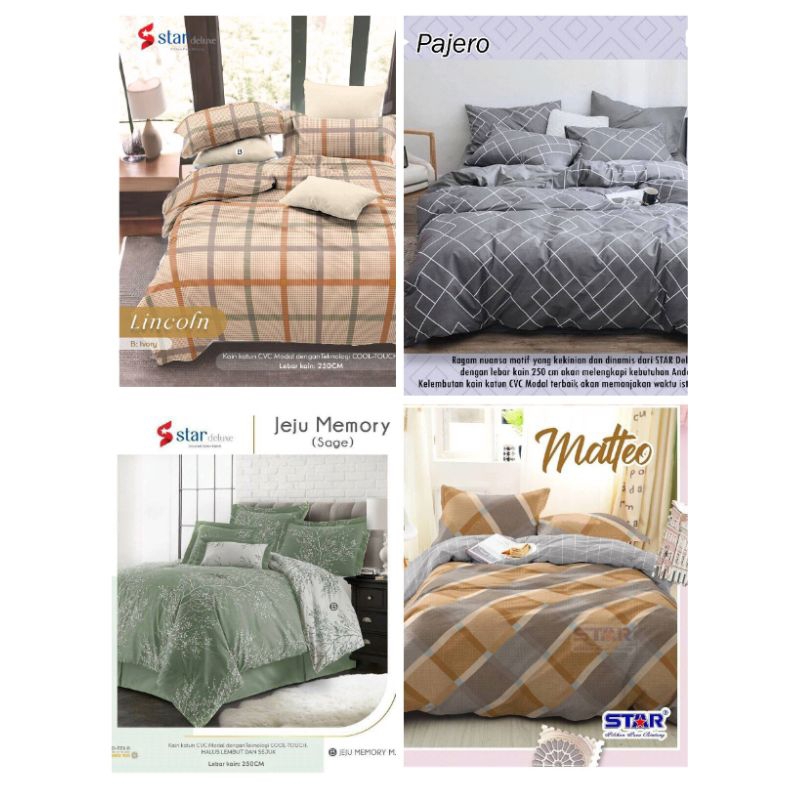 Sprei Katun CVC single bed 90×200.sprei katun star cvc.sprei anti geser