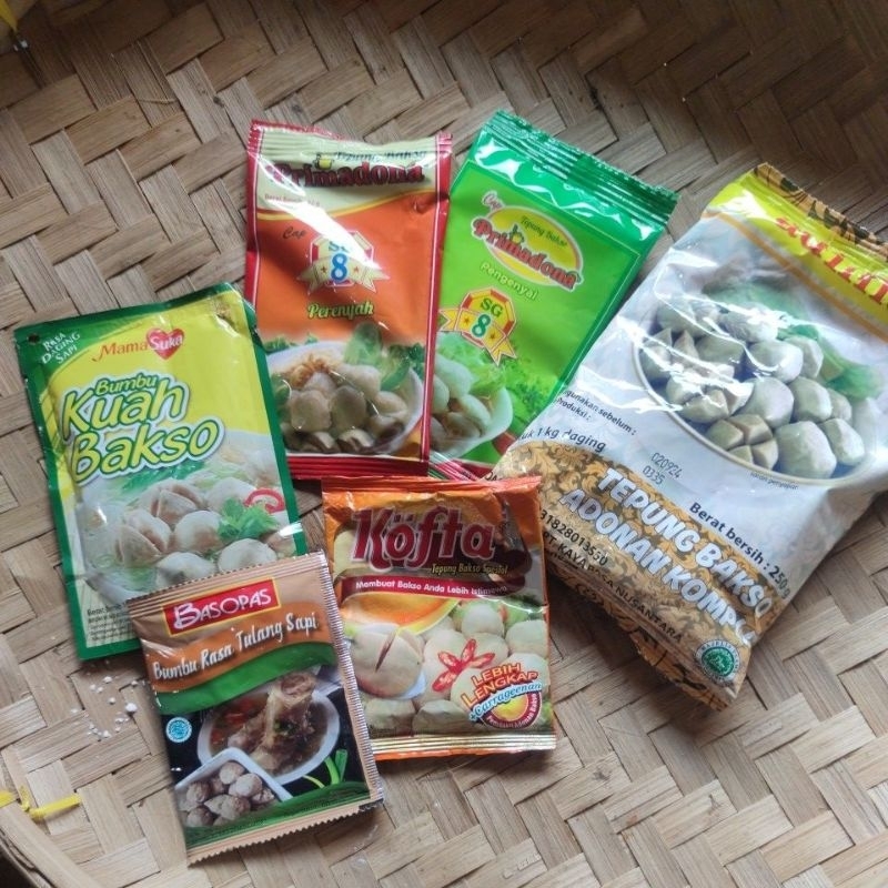 

paket bakso kenyal + kuah lezat adimas