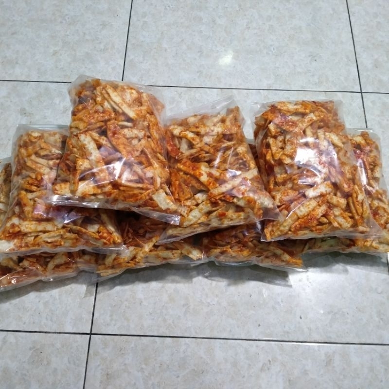 

Piscoklegit_ Bestak Manggleng Keripik Singkong Pedas Manis Cabe Uleg (1 Kg)
