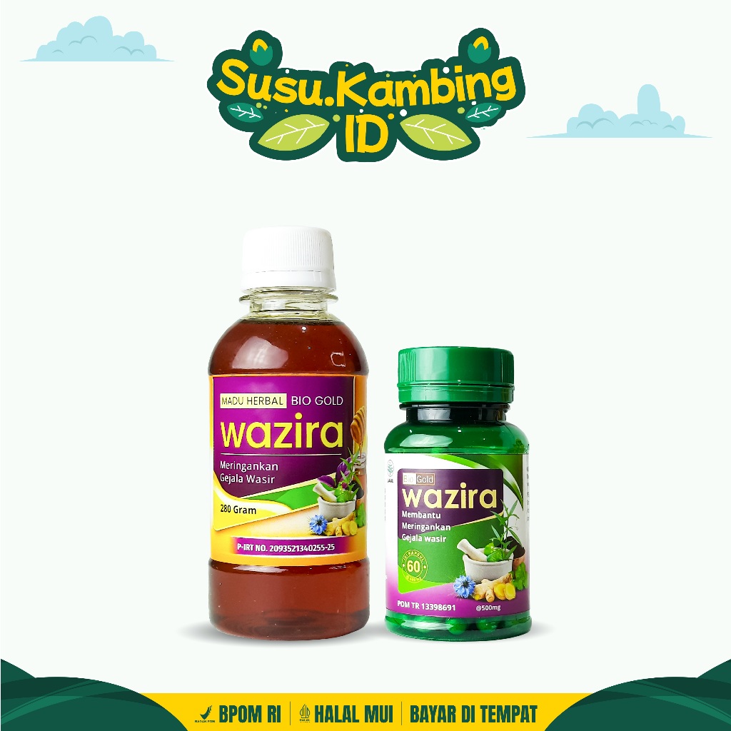 

Paket Hemat Wazira ( 1 Kapsul dan 1 Madu )Meringankan Gejala Wasir Ambeien Ambeien