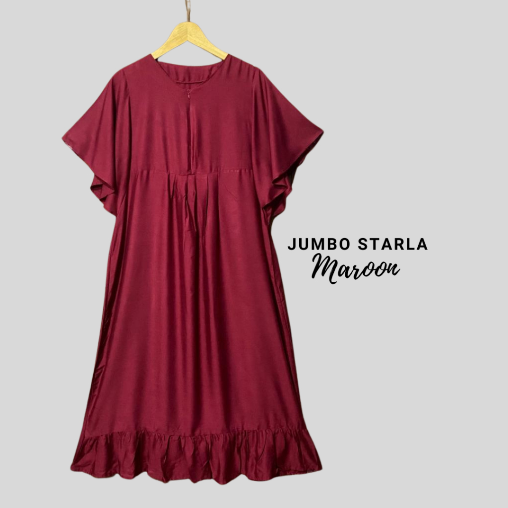 Daster Jumbo Starla LD 130 Kekinian Bahan Tebal Crinkle Premium