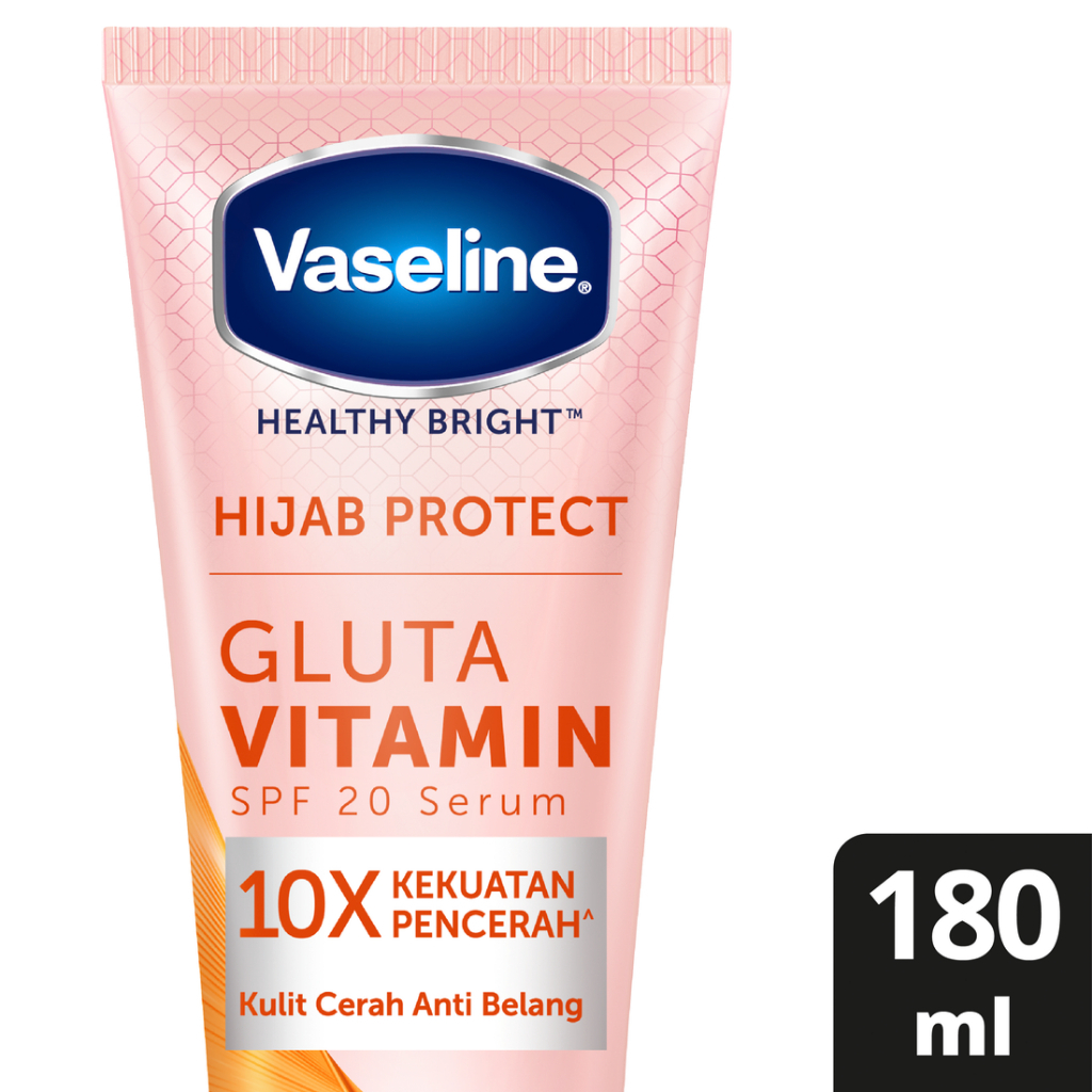 Vaseline Hijab Protect SPF 20 PA++ Gluta Vitamin Serum Hand Body Lotion 180 ml