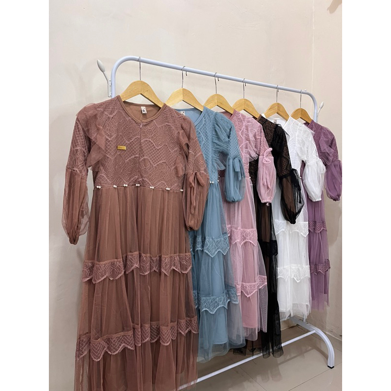 DISKON GAMIS ANAK PEREMPUAN PESTA VANESSA / GAMIS BRUKAT ANAK MEWAH / GAMIS PESTA ANAK PEREMPUAN