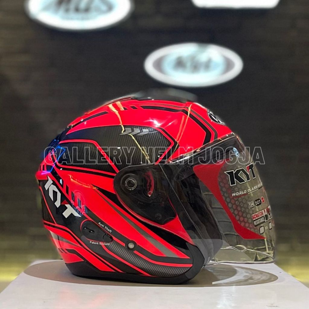 KYT Kyoto Super Fluo Carbonized Fuxia Fluo