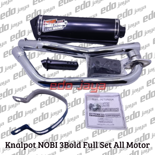 (ORIGINAL) NOB1 3Bold Stainless Knalpot Standart Racing Nobi Type Neo 3 Bold Semua Motor Vixion CBR 