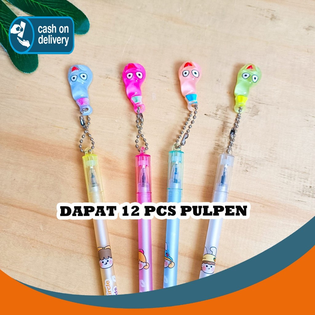 

SELUSIN (12 PCS) PULPEN GANTUNGAN TERONG WAJAH BENING TRANSPARANT PG-1020 EGGPLANT PEN PENA BOLPEN BOLPOIN ANAK LUCU ALAT TULIS KANTOR SEKOLAH MURAH TERMURAH COD