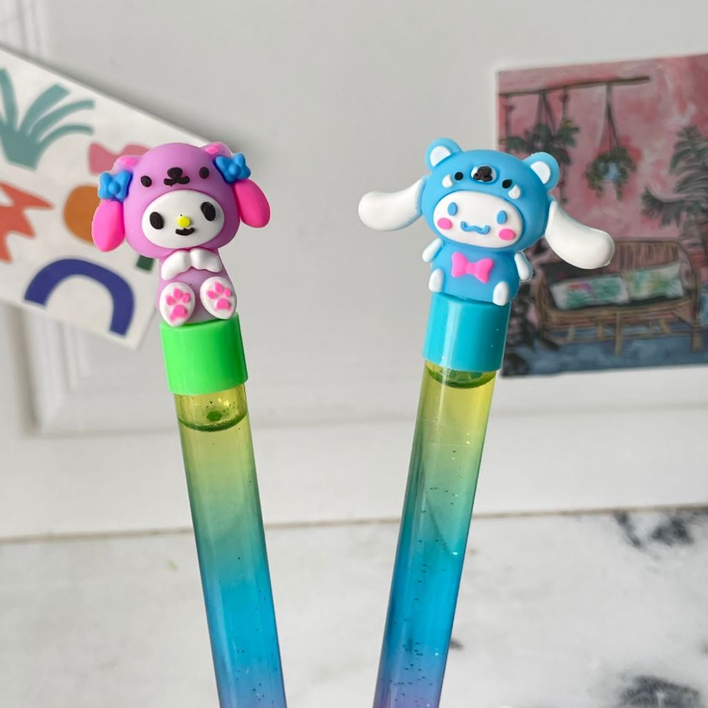 

Pen Gliter Karakter Edition Bentuk Sanrio Pulpen Glitter Kuromi Melody MURAH Alat Tulis Anak Kekinian Stationary Fancy Kualitas terbaik ready COD