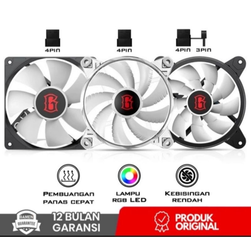 Gamen GCF100 / GCF200  / GCF300 Gaming Fan Case RGB PC fan Casing