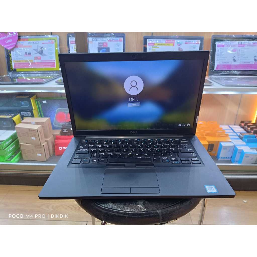 Laptop Murah Dell Latitude 14 7490 Intel Core i5 8350U 16GB 512GB Ssd FHD Windows 10 Pro Black