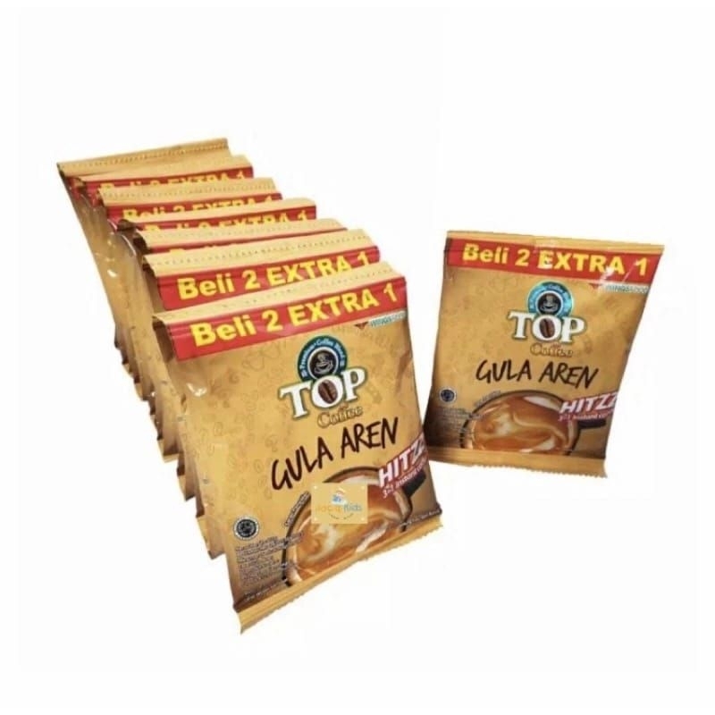 

Top Coffee Gula Aren Hitzz 22gr isi 15 sachet