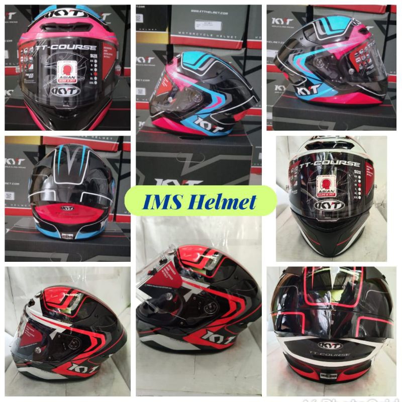 KYT TTC OVERTECH BLACK/FUXIA n BLACK/ORANGE