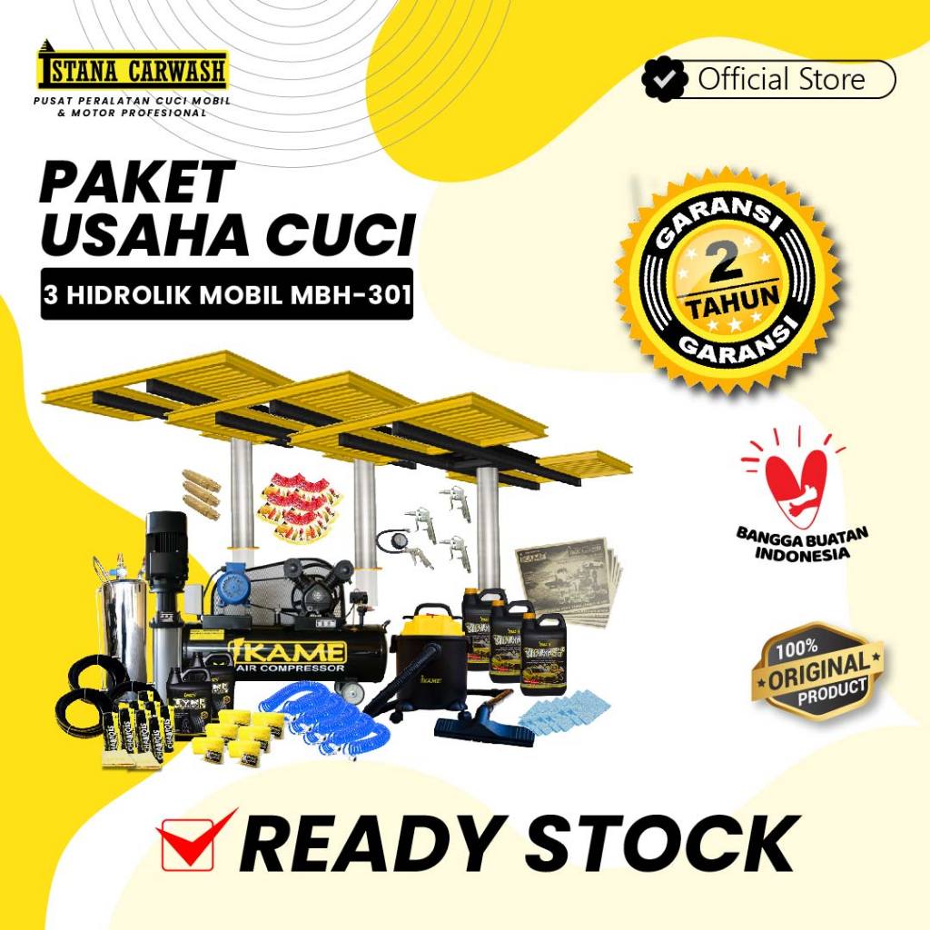 Paket Usaha Cucian Mobil Hidrolik “3 HIDROLIK” MBH-301 IKAME