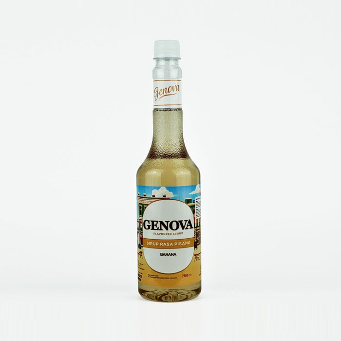 Genova - Syrup Banana 750ml - Sirup Minuman Rasa Pisang