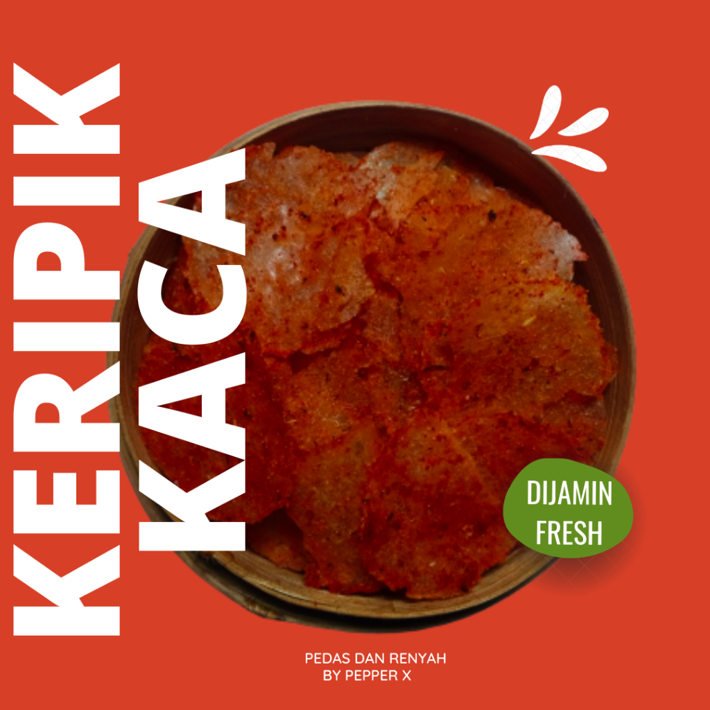 

Keripik Kaca Camilan Pedas Jajanan Snack Kripca 1kg Keripik Kaca 500gr